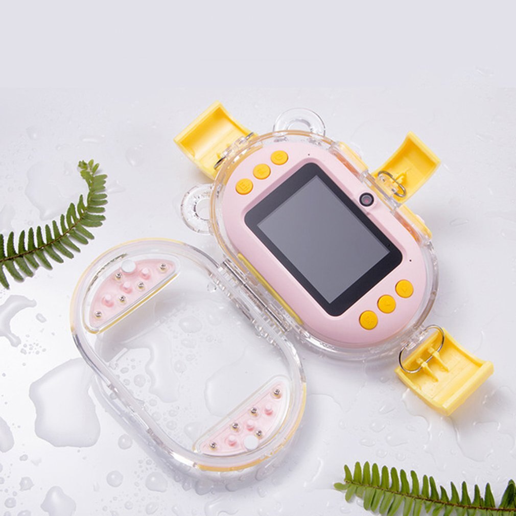 Wifi Children Camera Mini DSLR Digital Camera Smile Shutter Waterproof Optical Anti-shake Kids Learning Photography: Pink / no WIFI