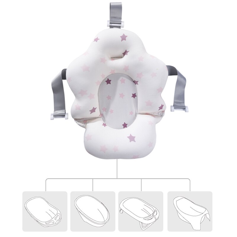 Baby Bad Ondersteuning Pad Pasgeboren Comfortabele Zachte Douchestoel Anti-Slip Veiligheid Kussen Peuter Bad Net Kinderen levert