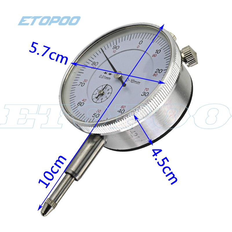 Dial Indicator Gauge 0-10mm 25mm 30mm dial Meter Precise 0.01mm Resolution Indicator Gauge Mesure Instrument Tool Dial Gauge
