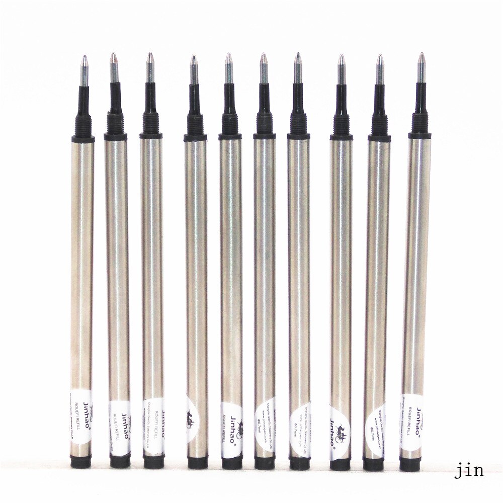 Jinhao 10pcs ink Black Advanced Screw Refill Rollerball Pen
