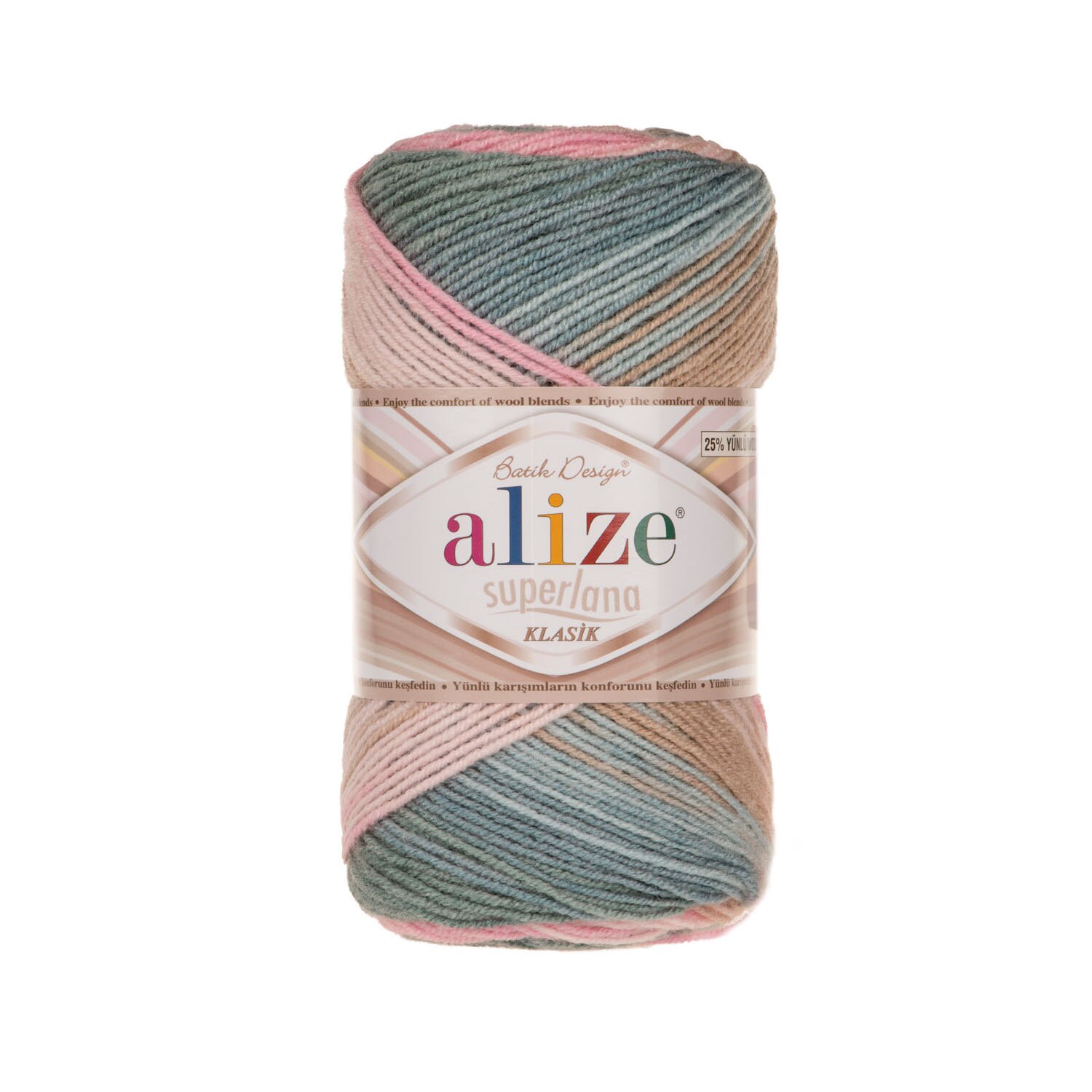 Alize Superlana Klassieke Batik Breien Garen Haak Garen Acryl Garen Zacht Garen Multicolour Garen Superlana Klasik Batik: 2970