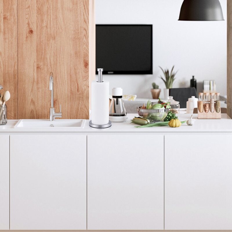 Rvs rolpapier handdoekrek keuken tissue houder badkamer toiletpapier houder servettenrek huis gereedschap
