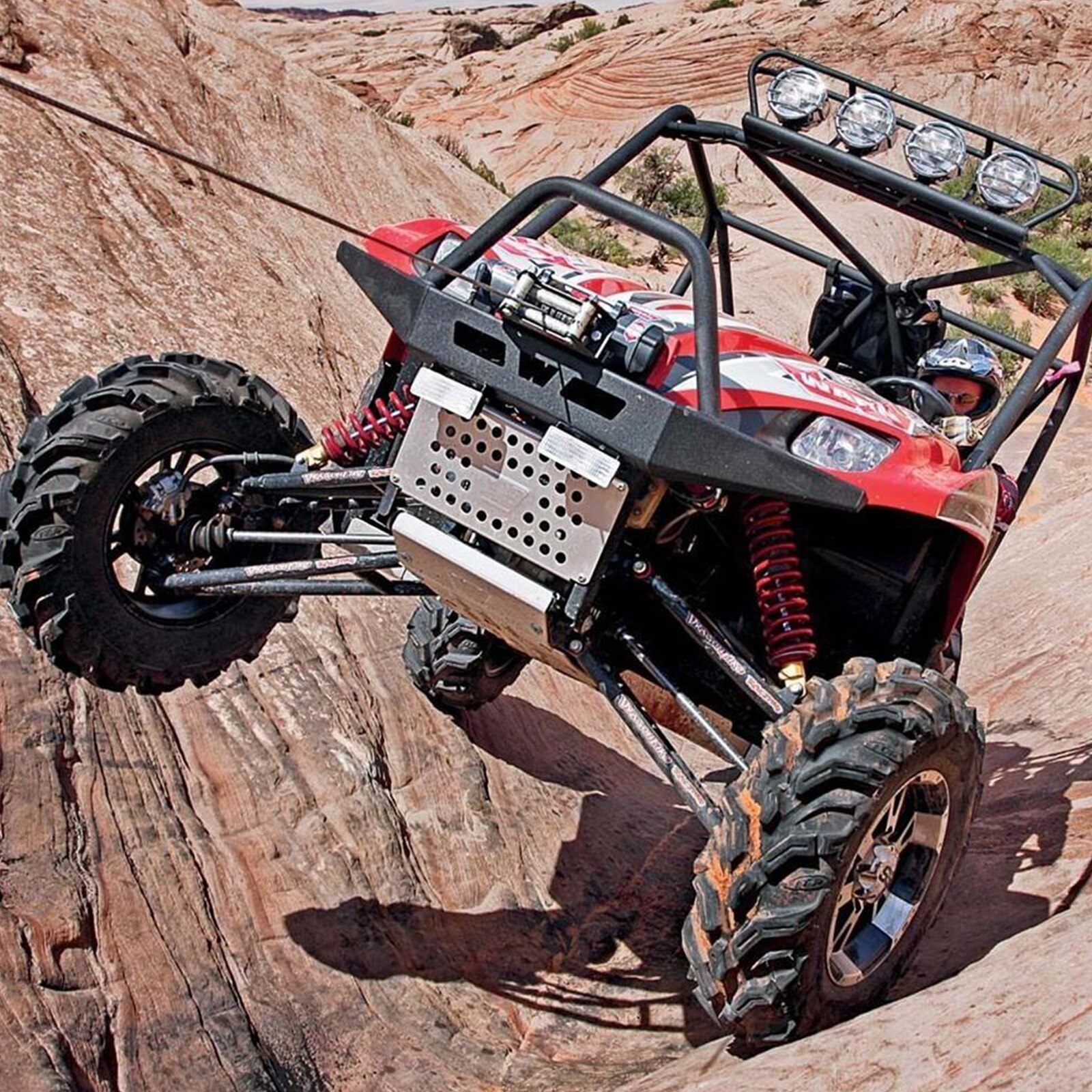 6mm x 15m 7700LBs Synthetic Fiber Winch Line Cable Rope w/ Protecing Sleeve for ATV UTV