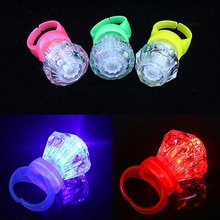 10Pcs LED Children Finger Lights Toys Kids Boys Girls Dazzle Colour Finger Ring Toy Event Party Festival Lantern