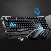 Wireless Gaming Keyboard And Mouse kits Gamer Keycaps Keyboard USB For Ipad Computer PC Laptop Keyboard mouse sets gamer kits