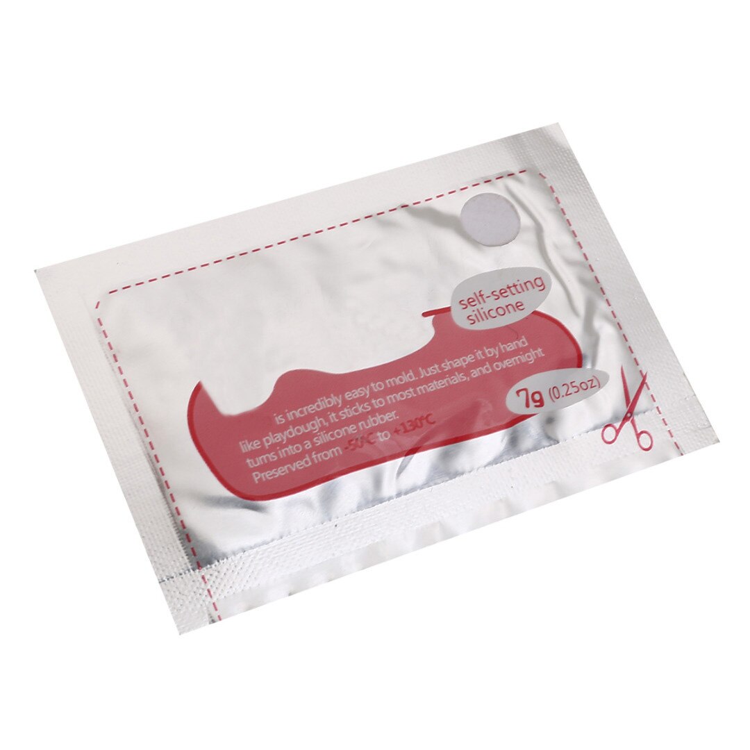 Waterproof Self-setting Rubber DIY Moldable Glue Self-setting Repair Stick Fix Rubber Black & White Repair Rubbers: white