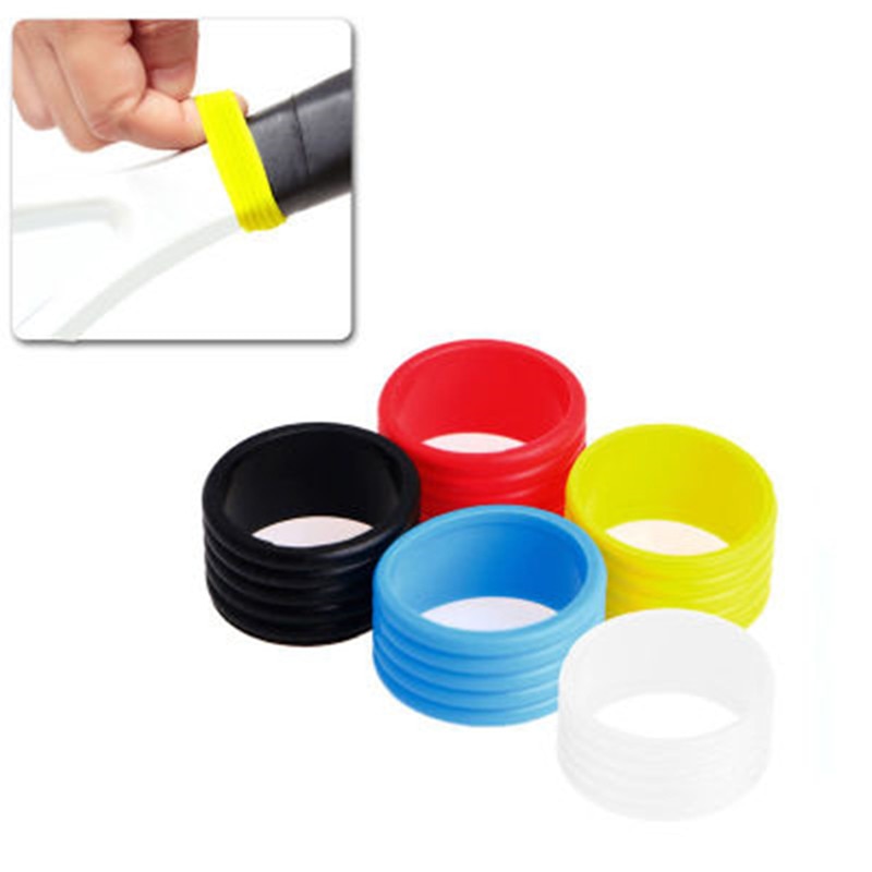 1 stücke Tennis Schläger Griff Silikon Ring Tennis Grip Elastische Protector Over Fix Ring Absorbieren Stretchy Ringe