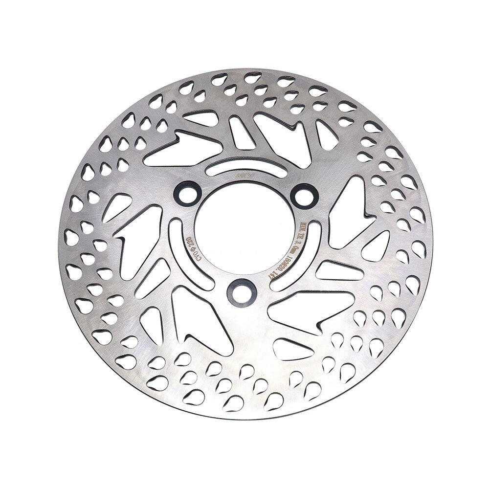 220mm Brake Disc Motorcycle 3 Hole Stainless steel Front Rear Disc Rotor Disks Scooter Sport bike Dirt bike ATV Pitbike