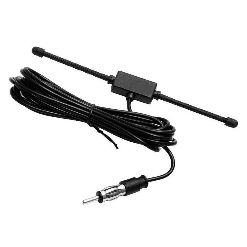 Antena Universal AM para coche y barco, antena FM, dipolo, montaje adhesivo, antena de cristal, Radio, 1 ud.: Default Title
