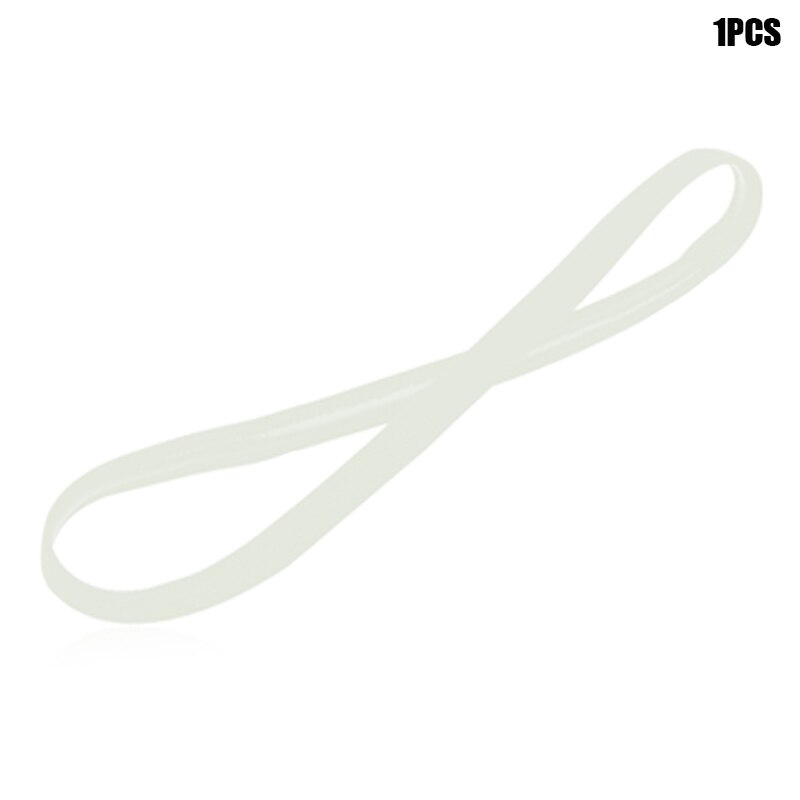 1pcs Head Band Head Wrap Ponytail Holder Elastic Solid Color Hair Rope Band NIN668: silver grey