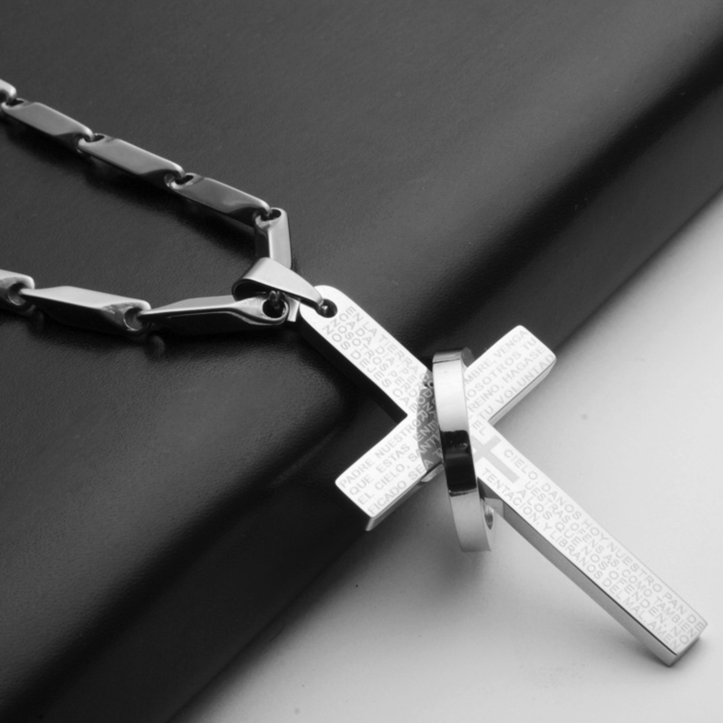 REGELIN-Cadena de acero inoxidable 316 de 45/50/60/70/cm de longitud, cierre de langosta, cadena Simple para para hombre