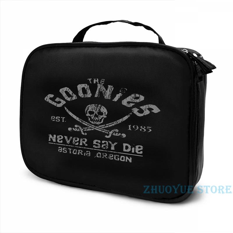 Les Goonies-Jamais Dire Mourir-Gris Noir USB Charge Sac À Dos hommes sacs D'école Femmes sac De Voyage pochette d'ordinateur