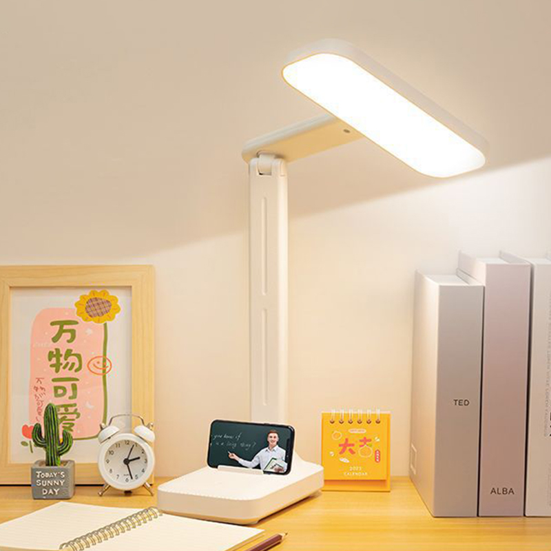 Lâmpada de mesa led 3 níveis regulável toque luz da noite usb recarregável proteção para os olhos dobrável lâmpada mesa para o quarto cabeceira