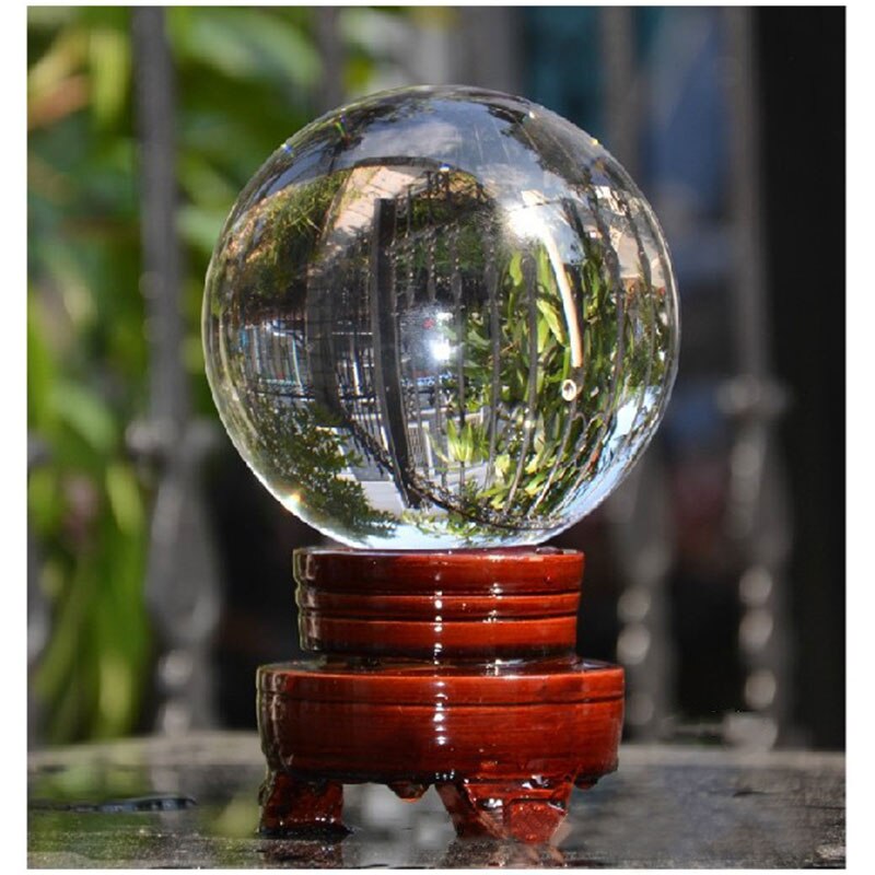 4cm Clear Crystal Ball Photography Prop Meditation Ball Glass Sphere Display Transparent Home Decoration Crafts Balls