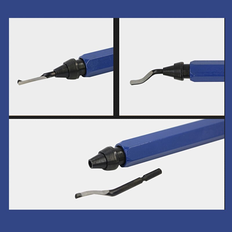 Håndtag grat metal reparation afgratning værktøjssæt 16 stk fræser roterende afgratningsblade fjerner håndafgratet til træ plast stål