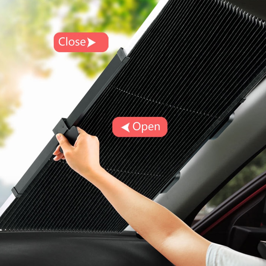 Auto Intrekbare Parasol Isolatie Blok Intrekbare Voorruit Zonnescherm Voor Achter Zonnescherm Voor Auto Uv Bescherming