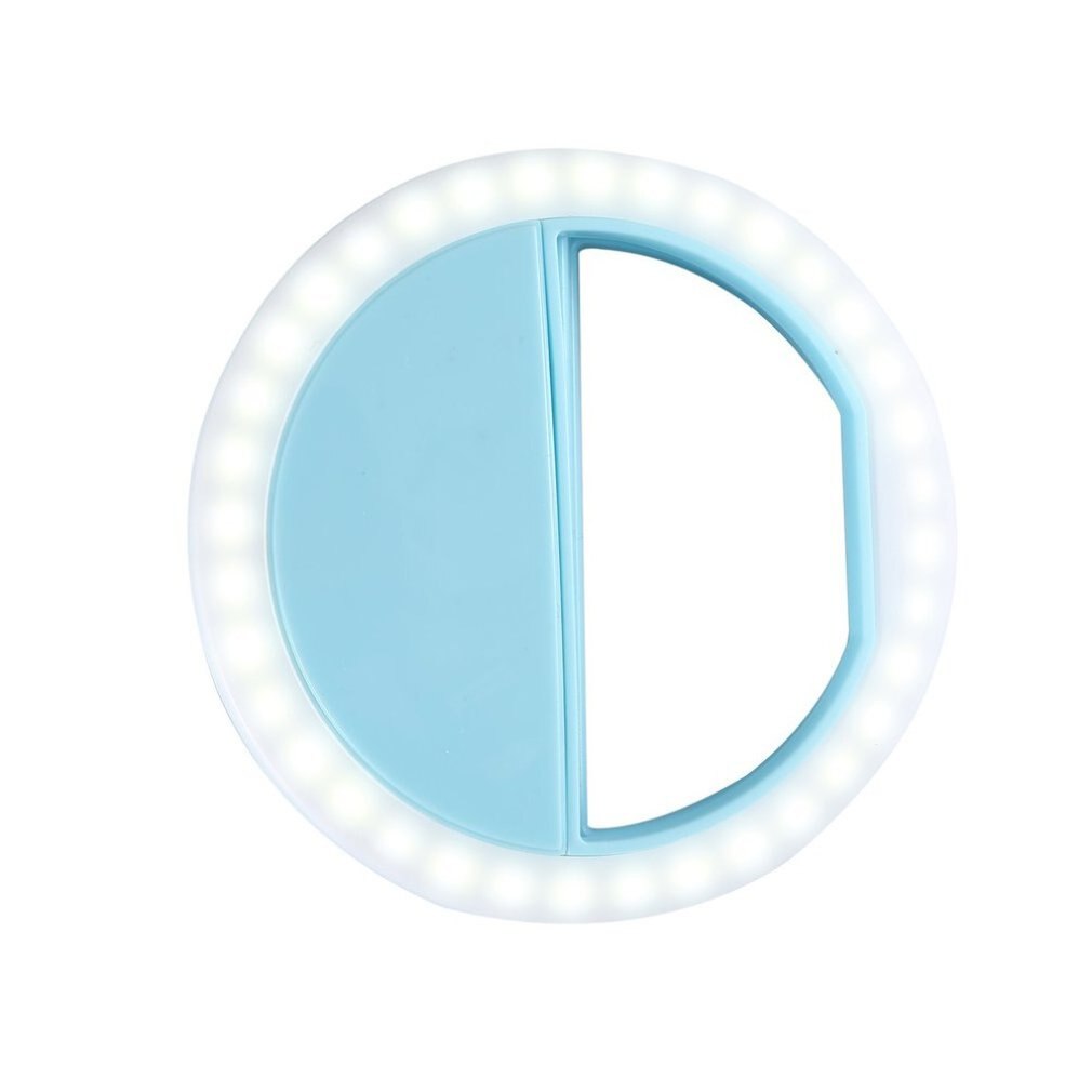 Pinza de teléfono móvil para Selfie, Flash LED automático para teléfono móvil, teléfono inteligente, linterna de Selfie portátil redonda, Mini cámara, linterna