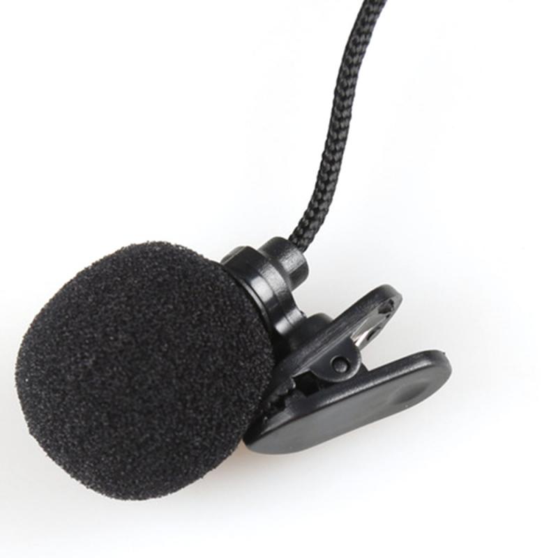 1pcs For Computer PC Laptop Loundspeaker Mini Portable Clip-on Lapel Lavalier Microphone 3.5mm Jack Condenser Mic dropshipping