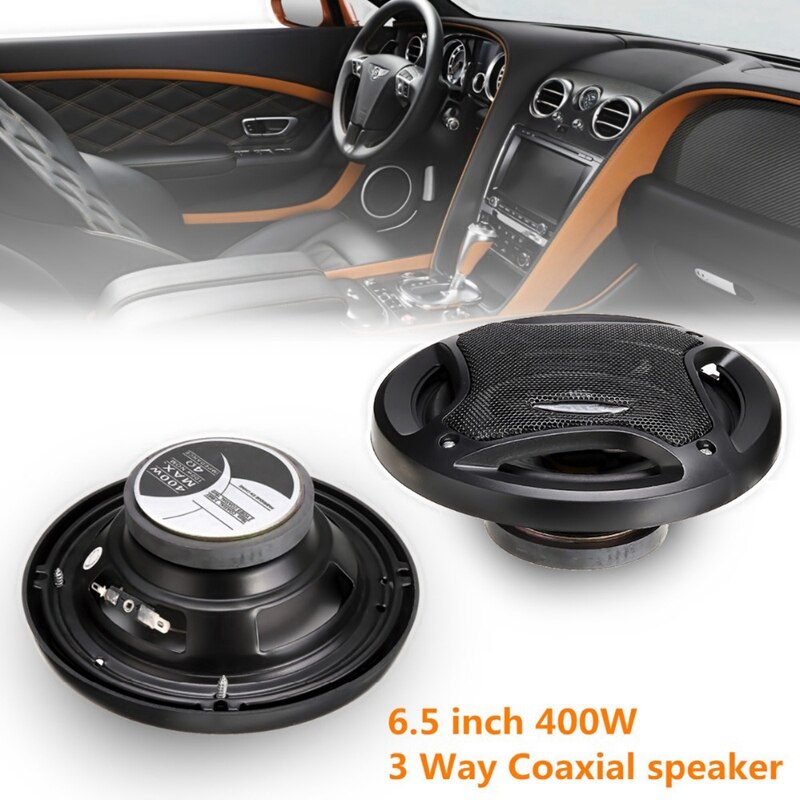 Altavoz de 6,5 pulgadas para coche, Subwoofer Coaxial Hifi, altavoz Coaxial estéreo de 3 vías para parte trasera de coche, puerta delantera o música