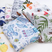 Fashionable Cotton Baby Blankets Newborn muslin Baby Swaddle Wrap Soft Infantil Receiving Blanket baby bed Stroller Accessories