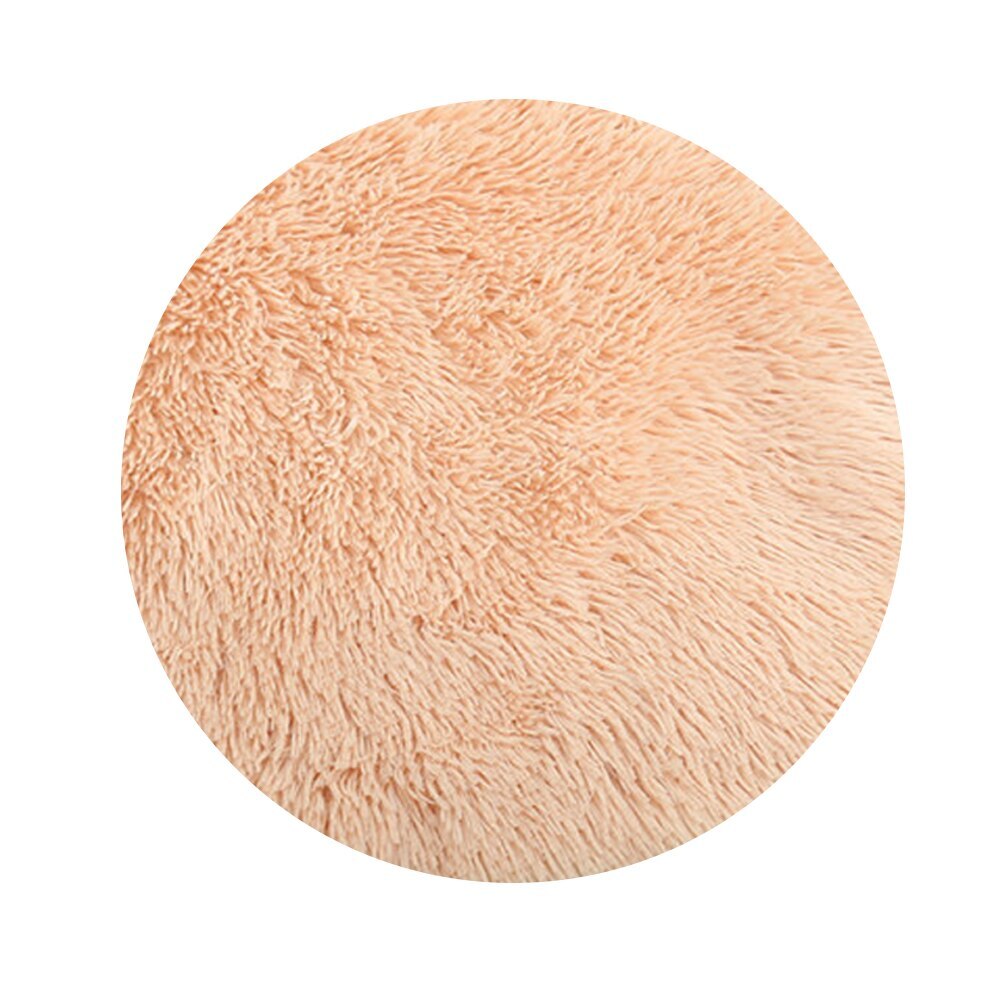 Fluffy fleece hund katteseng rund pet donut dyb sovepude til lille stor hund blød vinter varme plys puder komfort: 5 / 60