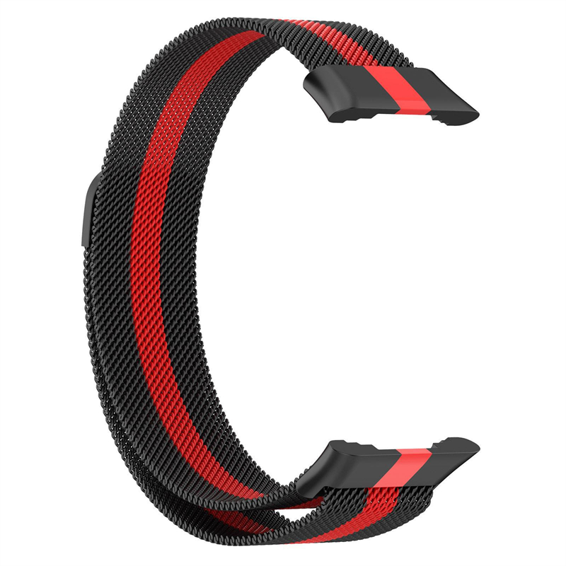 til oppo klokke gratis rustfritt stålrem magnetisk løkke armbånd metallrem til oppo klokke gratis nfc menn kvinner armbånd corrrea: Sølv