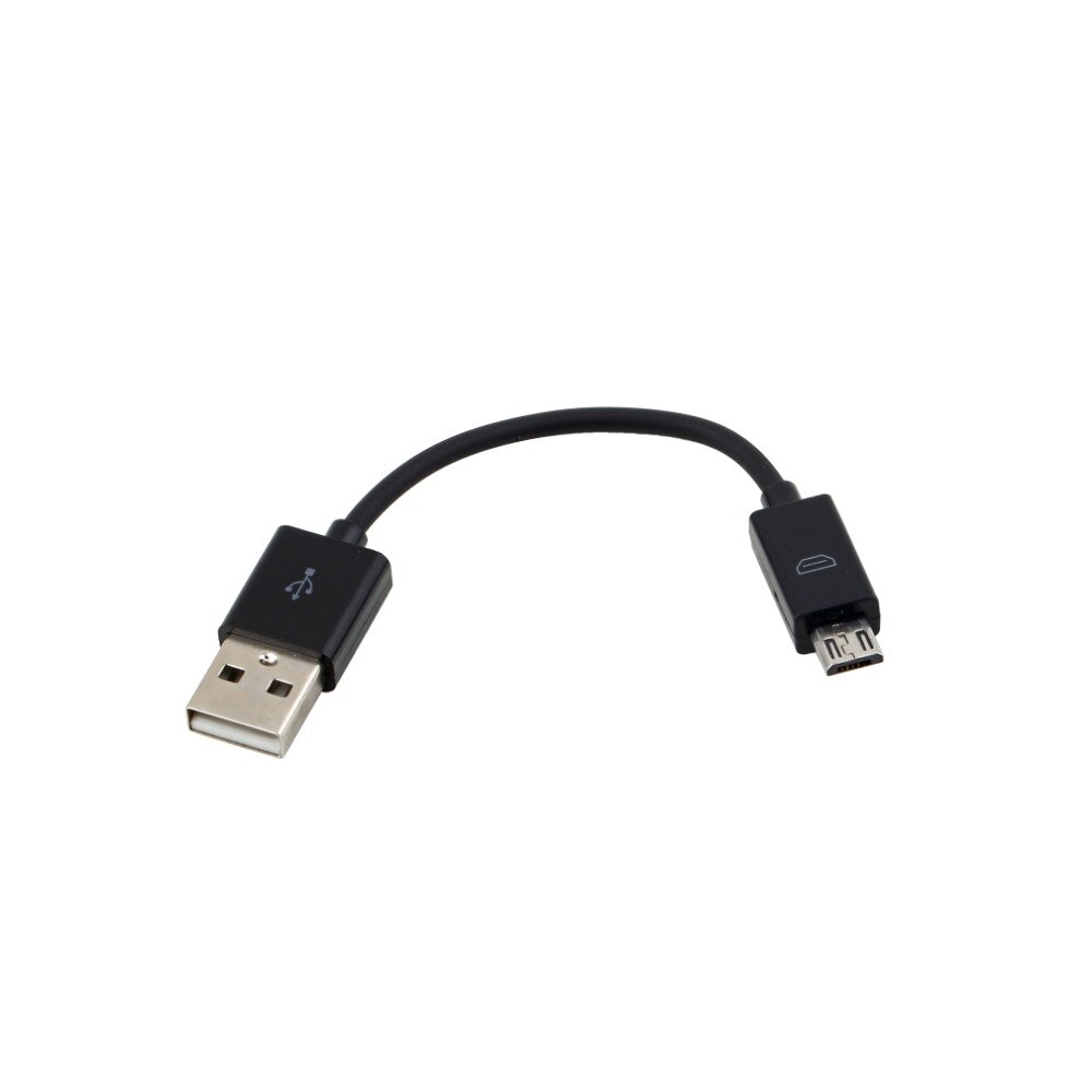 Universal 10CM USB 2.0 A naar Micro B Data Sync Charge Cable Cord Voor Cellphone PC Laptop Mannelijke naar Male Kabel