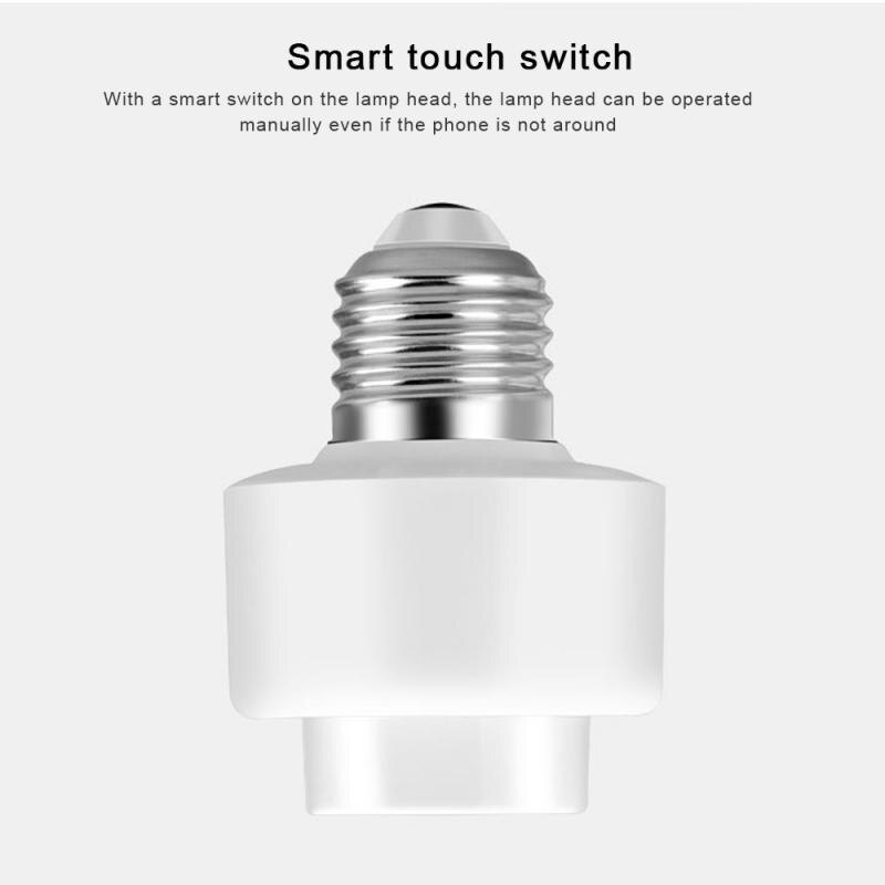 Multi-Function Intelligent Lamp Head Wifi Remote Switch Timing Voice Control Led Smart Lamp Bulb Socket Remote Control E27