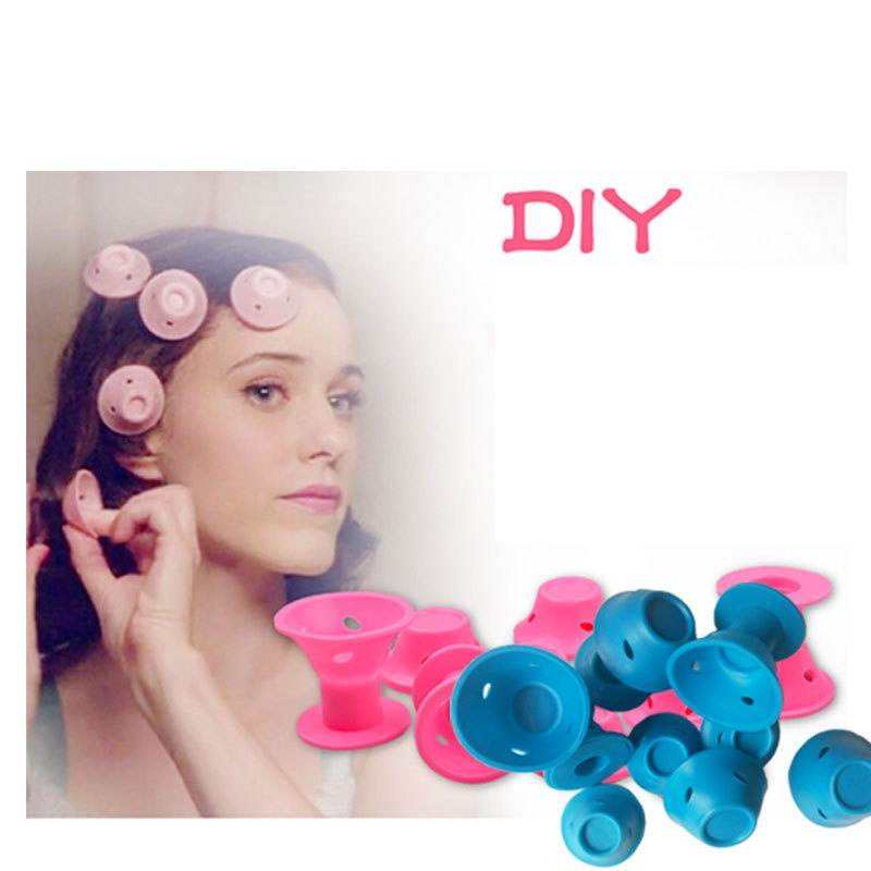 Rulos mágicos de silicona para el cuidado del cabello, rizador de goma suave, sin calor, sin Clip, herramienta de estilismo, cuidado para dormir: 20pcs