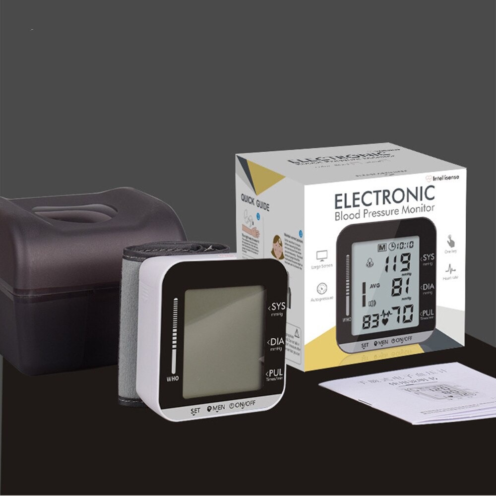 Engels Voice Manchet Pols Bloeddrukmeter Meter Monitor Hartslagmeter Draagbare Tonometer Home Digitale Bloeddruk Heath