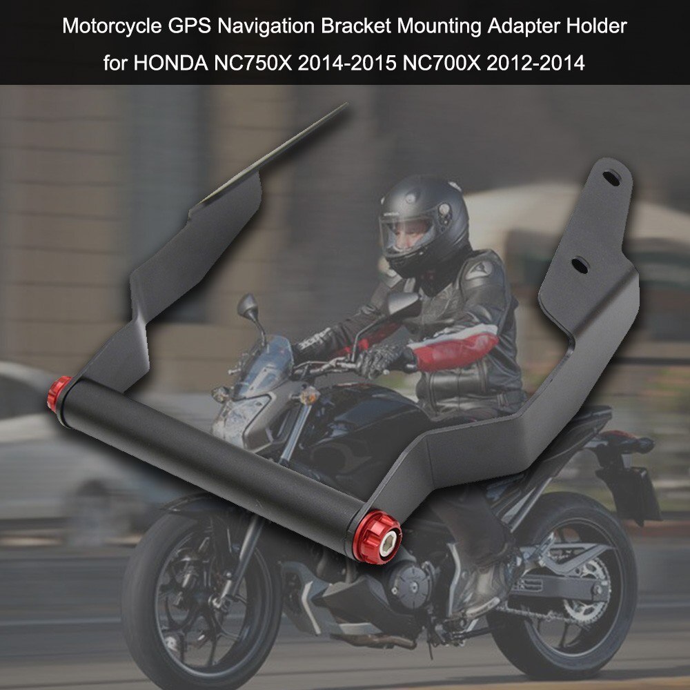 Motorsykkel gps smarttelefon navigasjon monteringsbrakett holdbar aluminiumsbrakett mobiltelefon navigasjonsbrakett