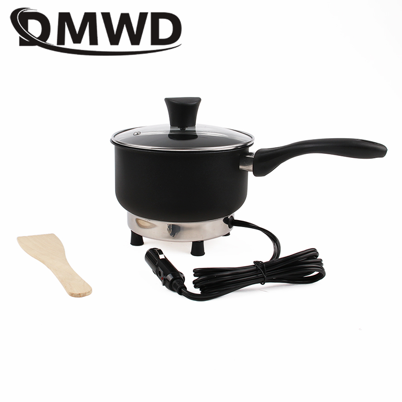12V/24V Multifunktionale Elektrische Kochpfanne Mini Reiskocher Suppe Eintopf Heizung Pot Reise Auto/Lkw Bratpfanne Lunchbox