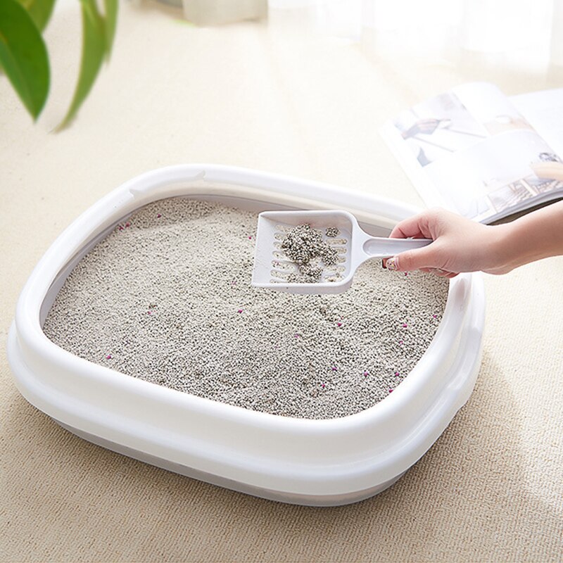 Pet Cats Litter Box Toilet Cleaning House Detachable 3 Color Dog Cat Poop Cleaner Litter SandBox Bedpan with Scooper Pet Toilets