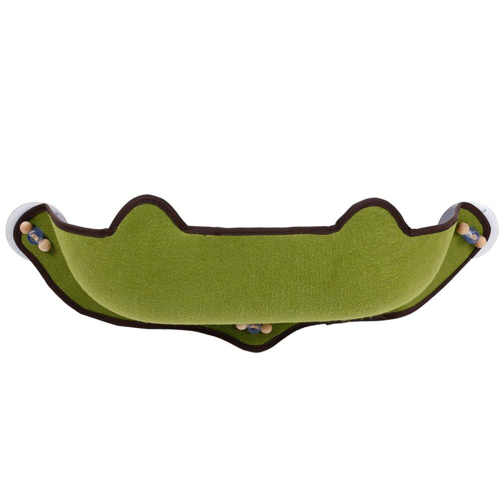 Letto per gatti Pet gatto amaca letto caldo morbido montato finestra lettino per gatti ventosa appeso letto stuoia mensola letto per dormire casa per Katten: green