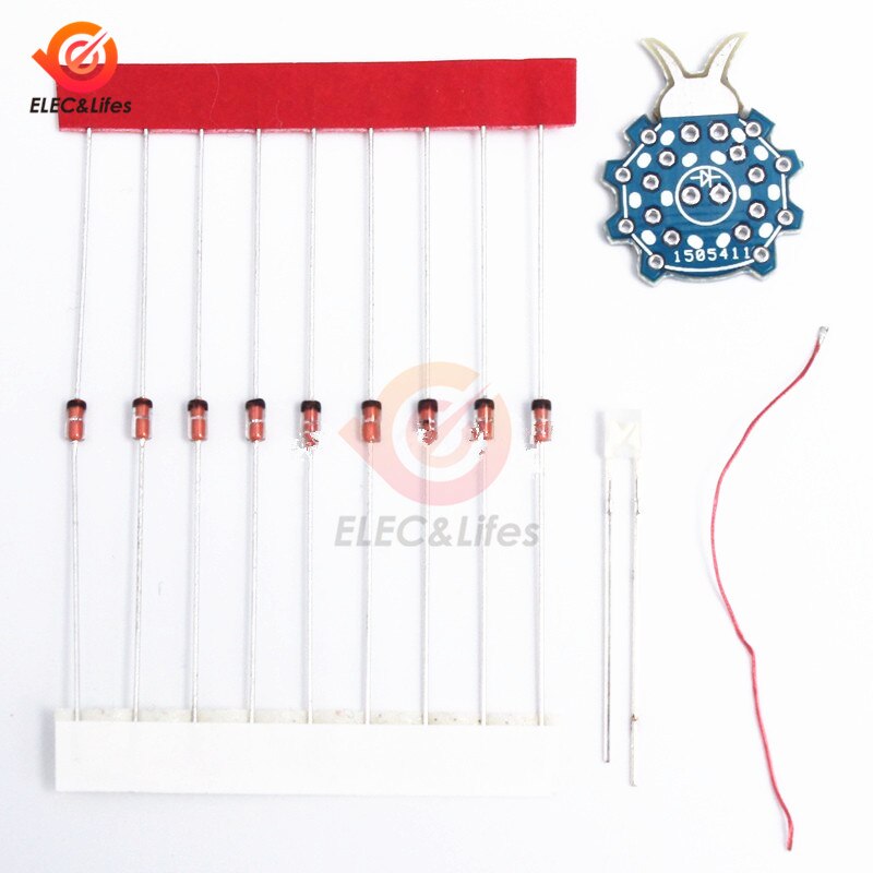 Luz LED para Flash de señal de teléfono móvil, Kit DIY de radiación con fuente de alimentación GSM Mobile ICSK032A sin necesidad de alimentación