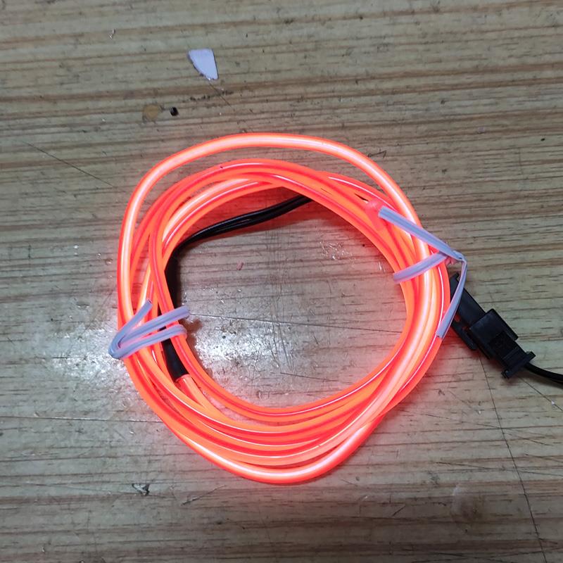 Glowing Line Light Neon Light To Do Word Material Handmade Model Mini Neon Light Line Thin: 1m Battery orange