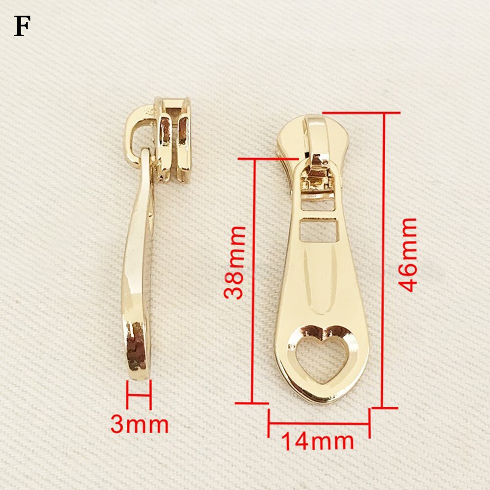 1PC Universal Instant Fix Zipper Repair Kit Replacement Zip Slider Teeth Rescue Zippers For Sewing Clothes: F