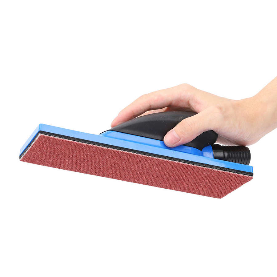 Dust Extraction Sanding Sponge Block Manual Dust Free Grinding Block Flocking Sandpaper with Hook and Loop