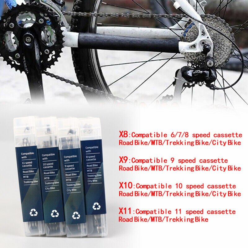 Kmc  x8 x9 x9sl x10 x10sl x11sl x12 cykelkæde 9s 10s 11s guld til mtb/landevejscykel til shimano/sram 8 9 10 11 speed 116l / kæde