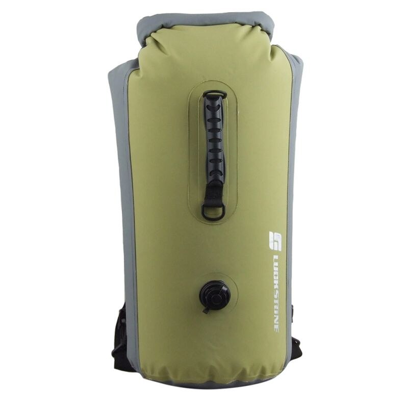 Outdoor PVC Portable Travel Waterproof Diving Bag Kayak Canoe Rafting Bag 25L/35L/60L Waterproof Double-Shoulder Bag: green 60L