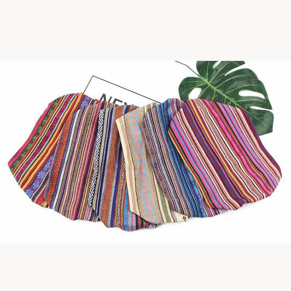 Stil pannband randig hårsjal bred huvudband turban tyg bomull trend elastiska hårband för kvinnor flickor