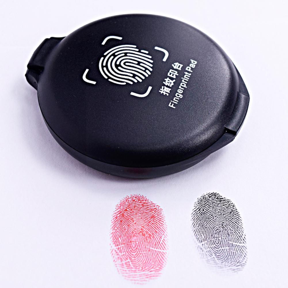 1pc Fingerprint Ink Pad Thumbprint Ink Pad For Notary Supplies Identification Security Id Fingerprint Cards Fingerprint Kit K7i0