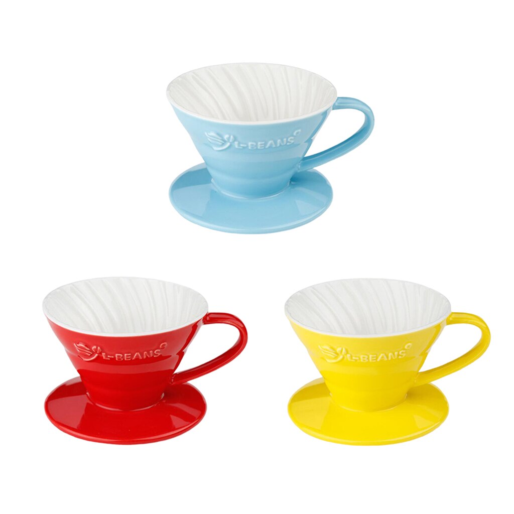 V60 Ceramic Manual Espresso Coffee Dripper Paper Filter Cup Coffee Maker