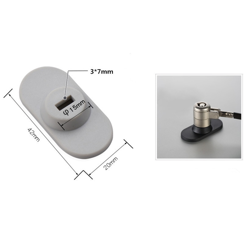 portátil de seguridad tableta portátil antirrobo cerradura redonda agujero de llave Compatible para IPad MacBook accesorios de seguridad
