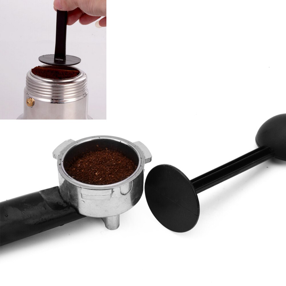 Plastic Coffee & Tea Tools 2 IN 1 10g Measuring Tamping Scoop Coffee Tamper Black Espresso Stand Coffee Spoon