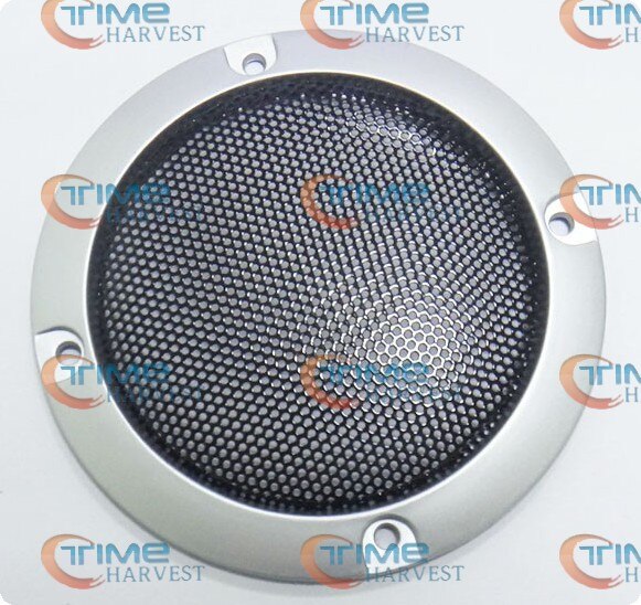 10pcs Multi Colors 3 inch Speaker Grill Covers Speaker net Plastic Speaker Parts Speaker Component for arcade cabinet: shallow silver