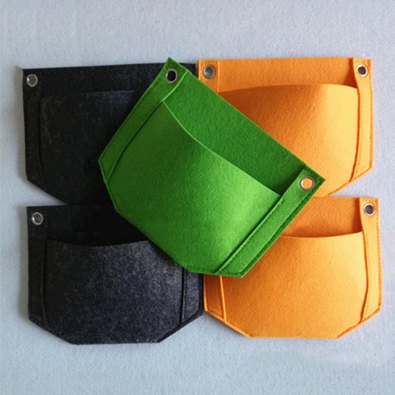 Casa Giardino Pensile Borse Feltro Giardino Coltiva il Sacchetto Tessuto Crescere pentola Giardino Verticale Tessuto Borse E Ripari per Piantumazione di verzura Vasi di Piante Vaso di fiori