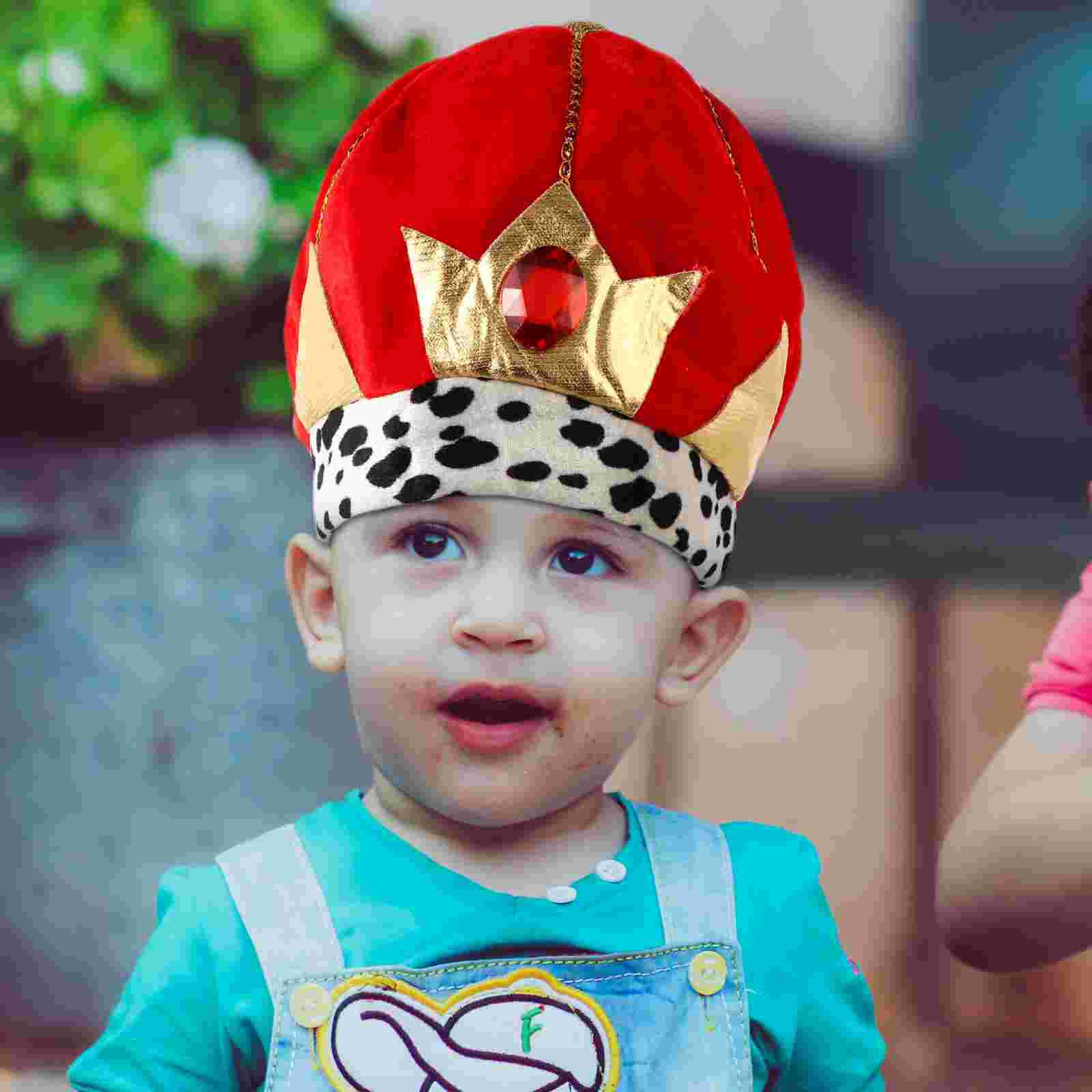 Cloth King Crown Hat Party Decorative Crown King Hat Party Costumes Prop