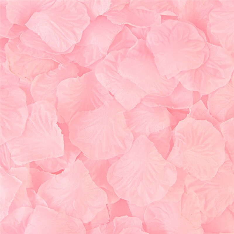 500 Stks/partij 5*5 Cm Zijden Rozenblaadjes Voor Bruiloft Decoratie Romantische Kunstmatige Rose Bloem 20 Kleuren Bruiloft Accessoires #298244: Light Pink