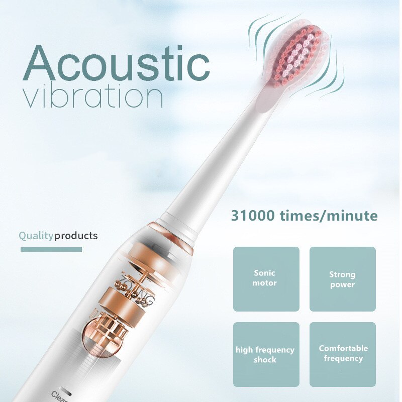 VIP Powerful Ultrasonic Sonic Electric Toothbrush USB Rechargeable Tooth Brush Adult Electronic Washable Whitening Teeth Brush